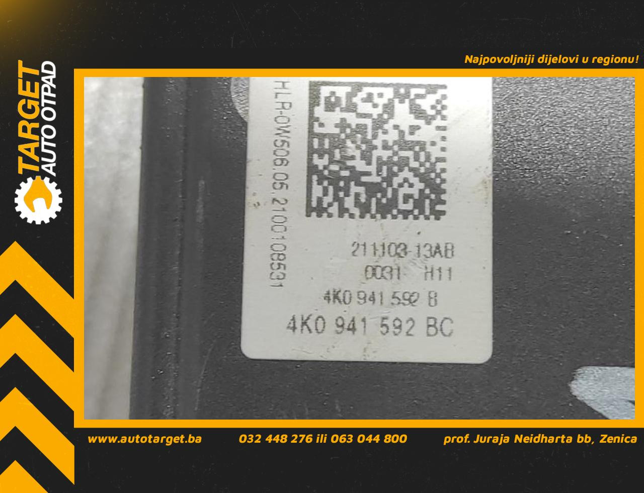 DIJELOVI BALAST FARA AUDI A6 4K > 18- 4K0941592BC