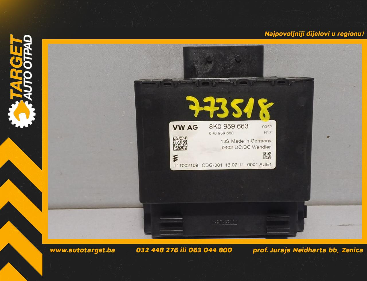 ELEKTRONIKA MODUL AUDI Q7 (4L) > 09-15 8K0959663