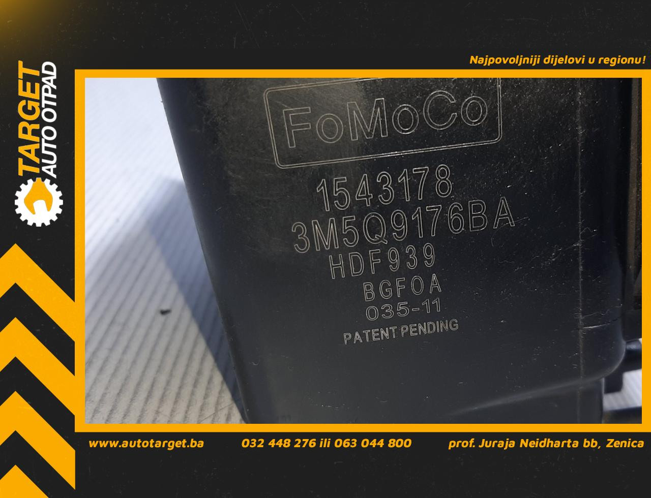 DIJELOVI FILTER GORIVA CITROEN BERLINGO > 08-11 1.6 3M5Q9176BA