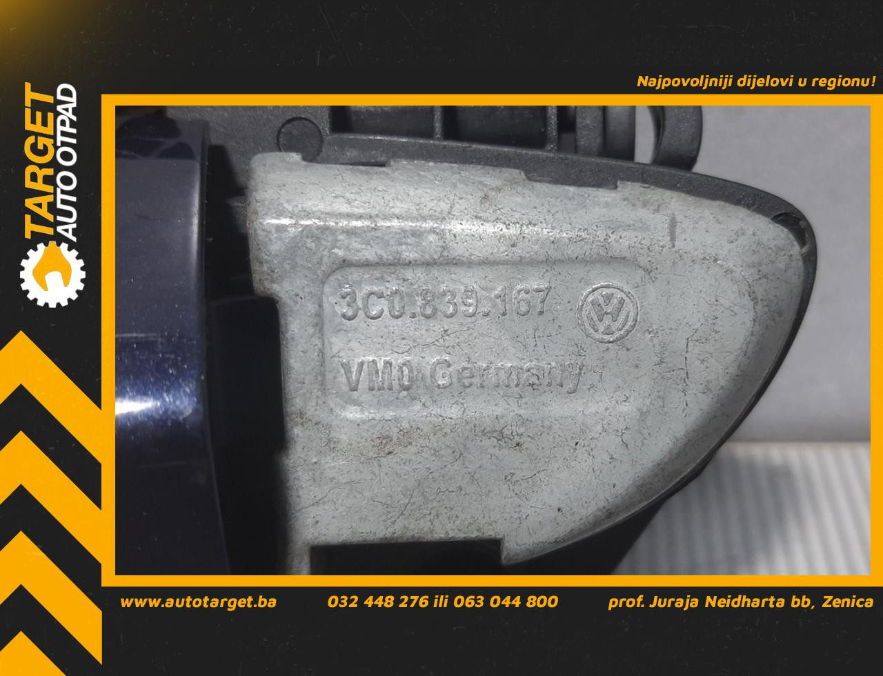 DIJELOVI RUCKA VRATA VW PASSAT B7 > 10-14 2.0 3C0839167
