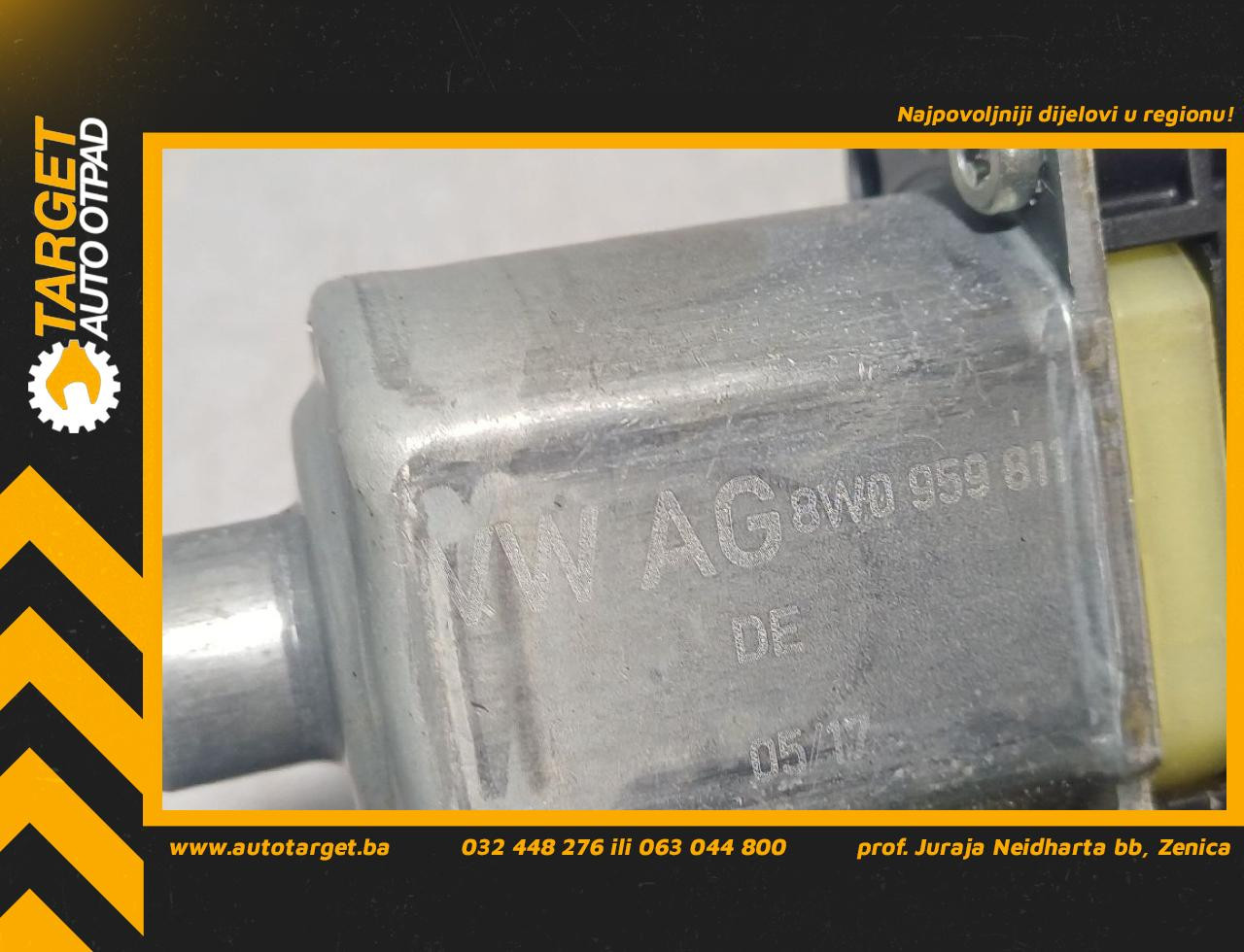 MOTORIC PODIZACA STAKLA AUDI A4 (B9) > 15-18 8W0959811DE