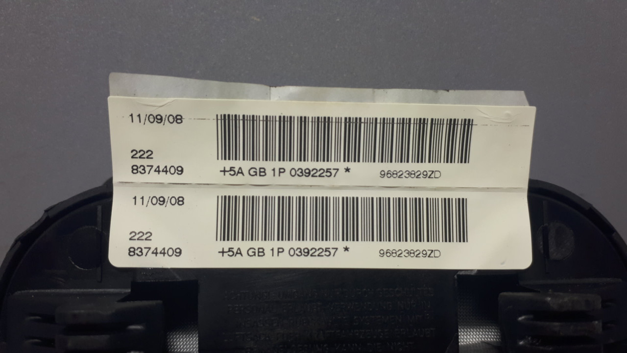 AIRBAG VOLANA CITROEN C4 > 04-08 96823829ZD