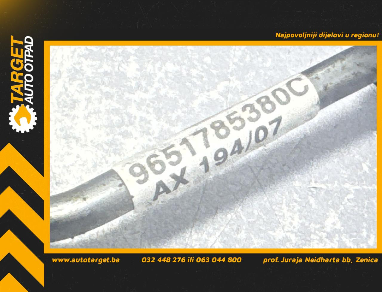 DIJELOVI CRIJEVO TURBINE SUZUKI SX4 > 05-11 1.6 9651785380