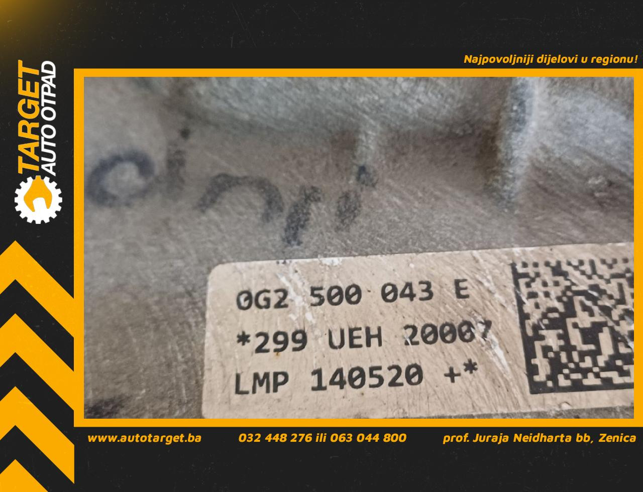 DIJELOVI DIFERENCIJAL AUDI A7 > 18- 3.0 0G2500043E