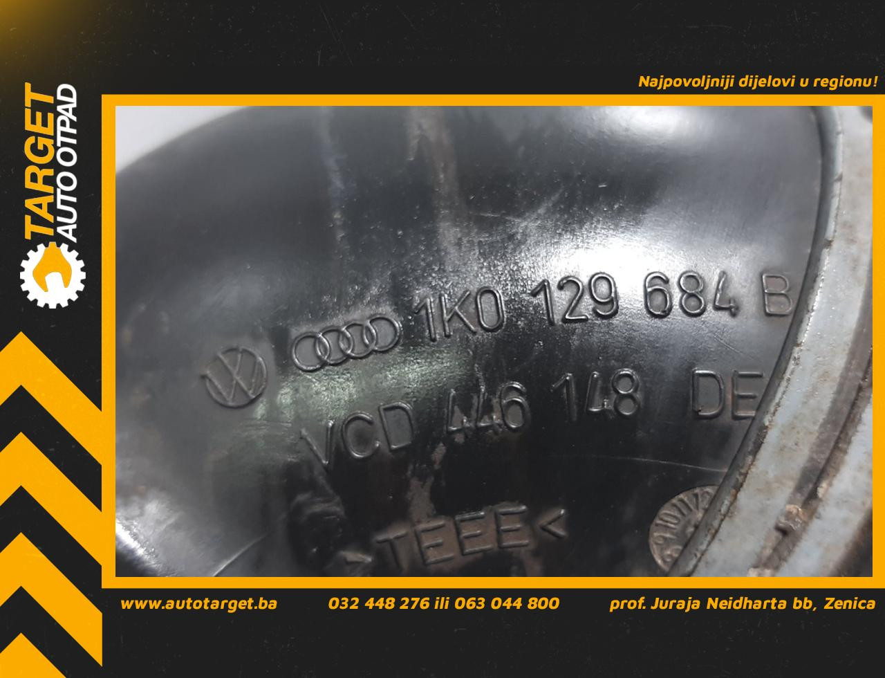 DIJELOVI CRIJEVO VW TOURAN > 03-06 1K0129684B