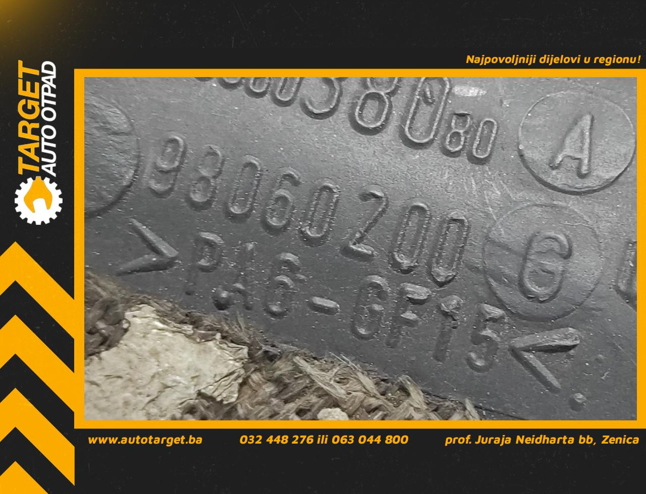 DIJELOVI CRIJEVO CITROEN C5 > 01-04 98060200G