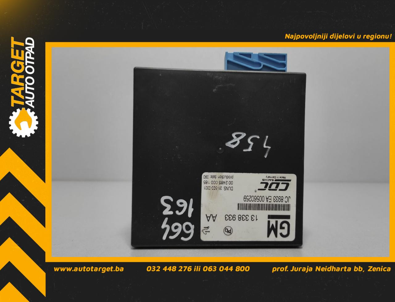 DIJELOVI ELEKTRONIKA MODUL OPEL INSIGNIA > 09-13 2.0 13338933AA