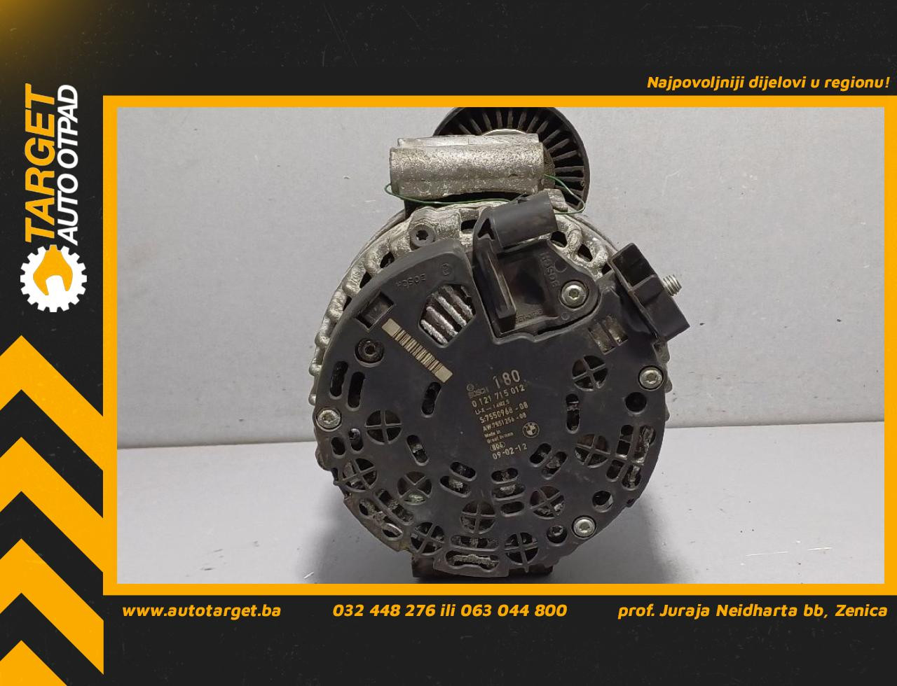 DIJELOVI ALTERNATOR BMW SERIJA 1 (E87/E81) > 07-11 3.0 7550968