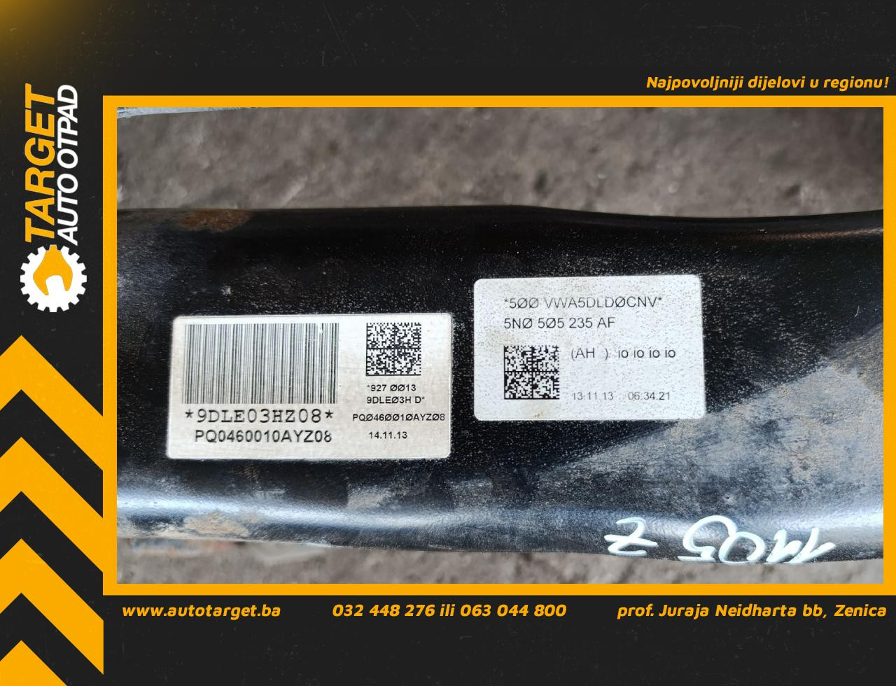DIJELOVI TRAP/MOST VW TIGUAN > 11-15 2.0 5N0505235AF