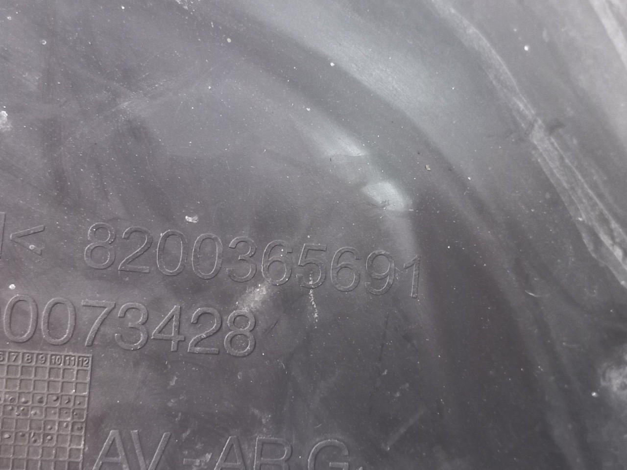 UNUTRASNJI BLATOBRAN RENAULT MEGANE > 06-08 8200365691