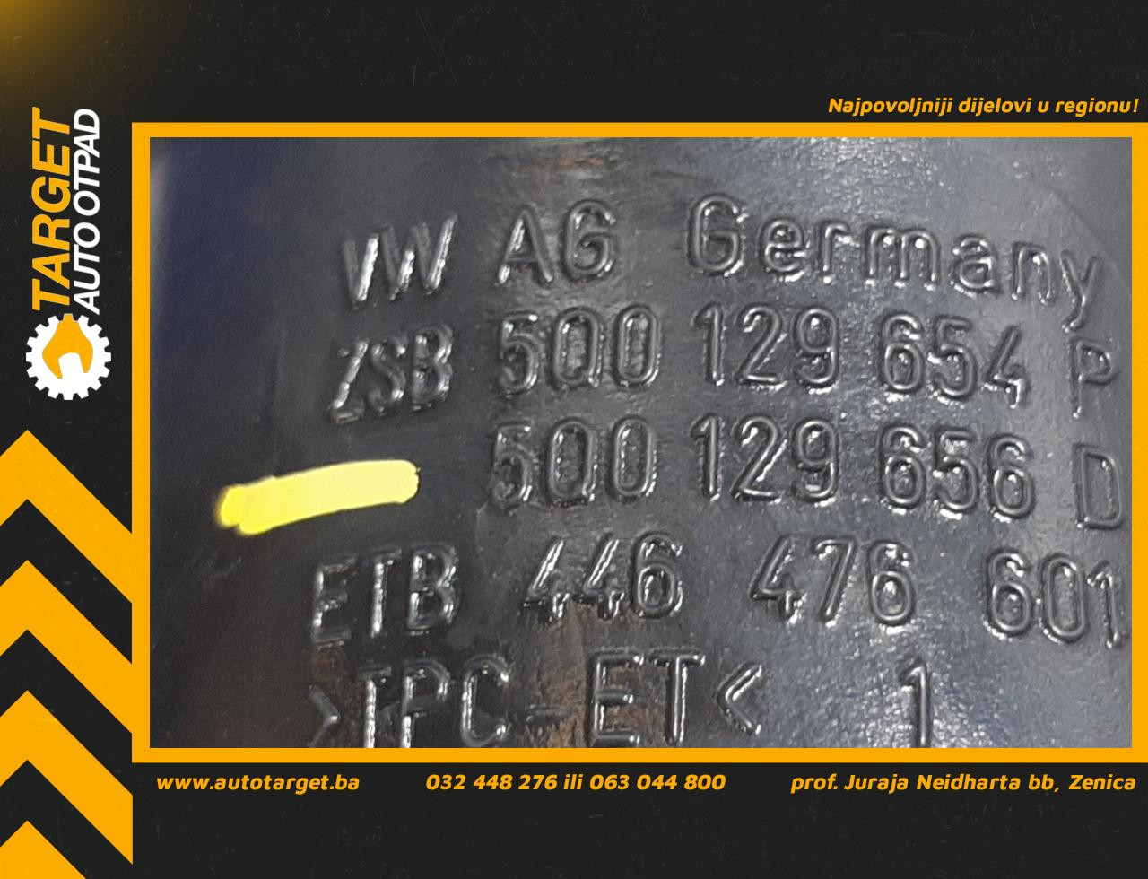 DIJELOVI CRIJEVO VW GOLF 7 > 12-16 2.0 5Q0129654P