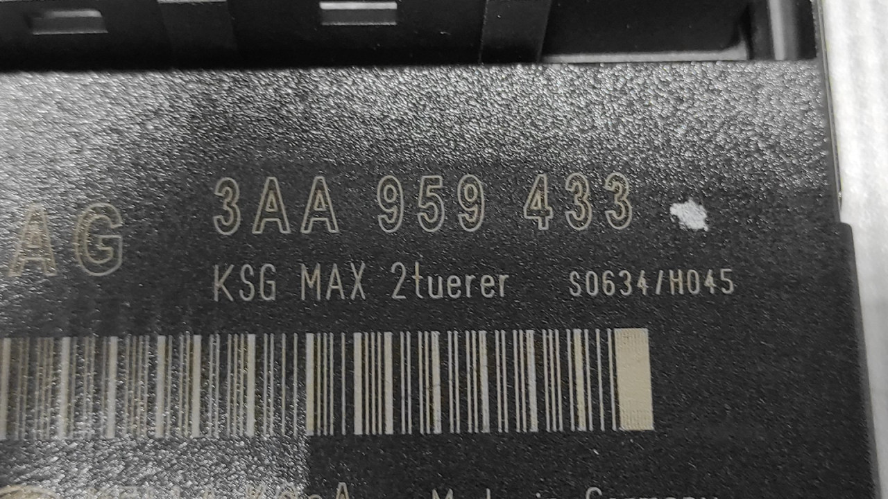 KOMFORT ELEKTRONIKA VW PASSAT B7 > 10-14 3AA959433