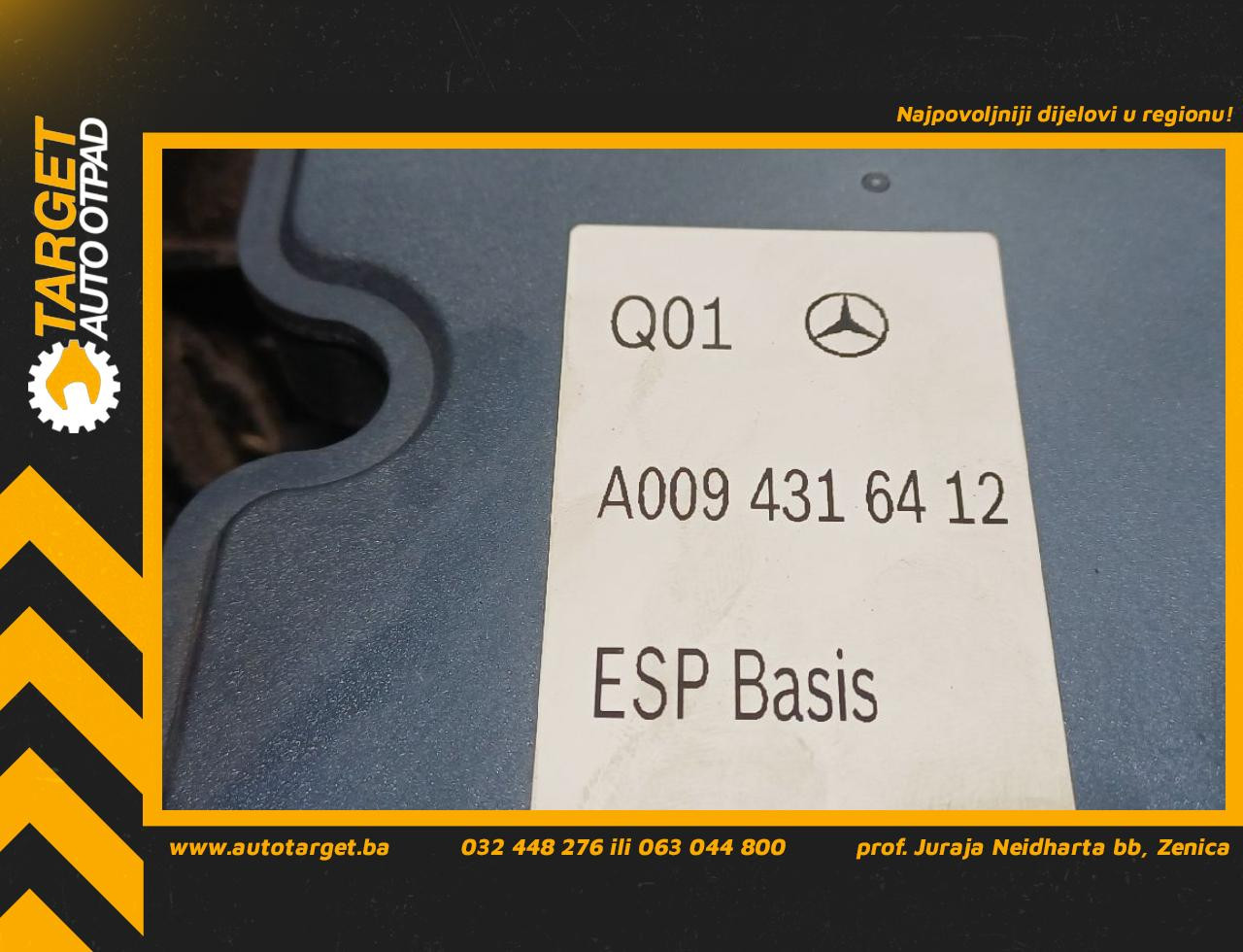 ABS ELEKTRONIKA MERCEDES B KLASA (W246) > 14-19 A0094316412
