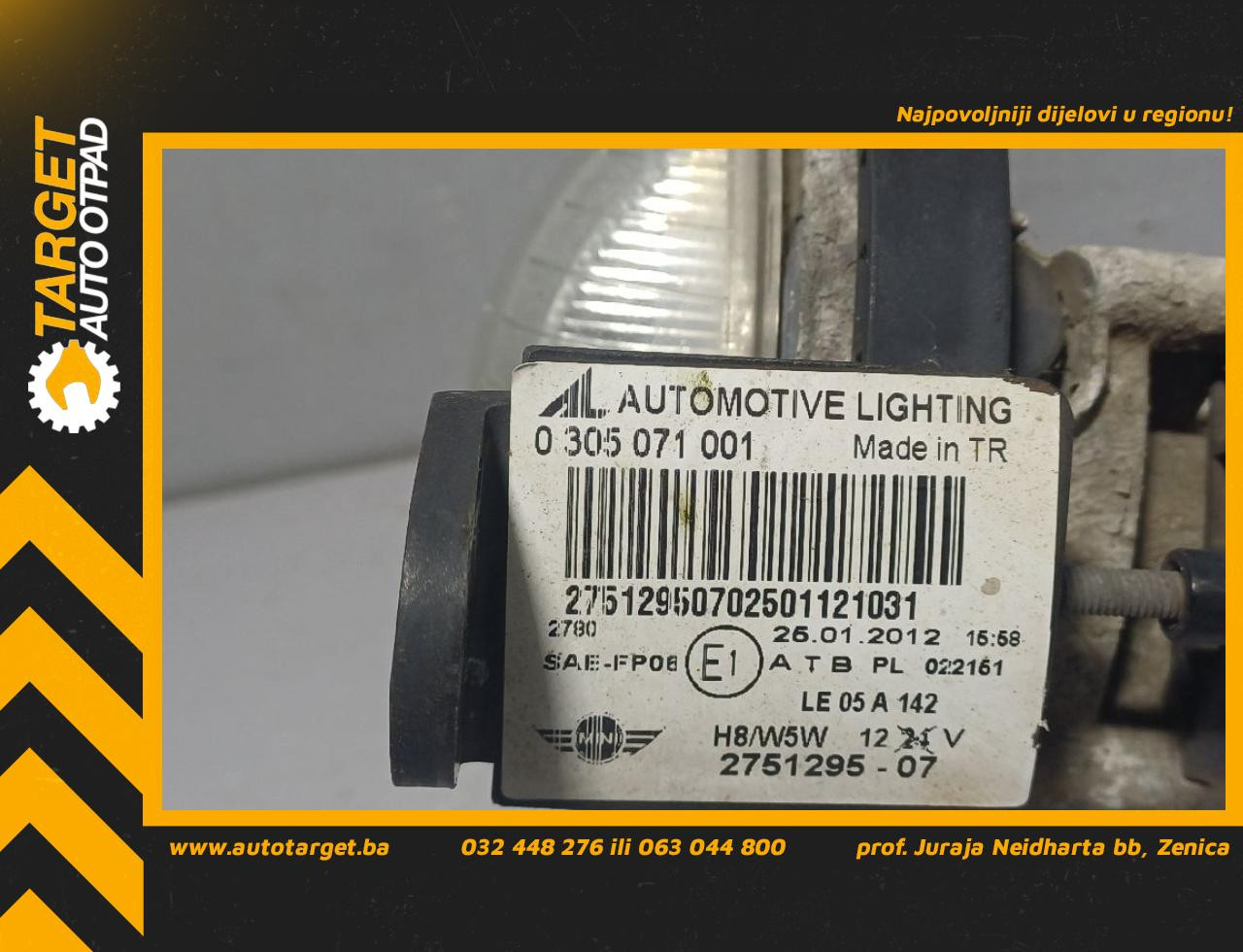 DIJELOVI MAGLENKA MINI MINI (R56) > 06-10 2751295