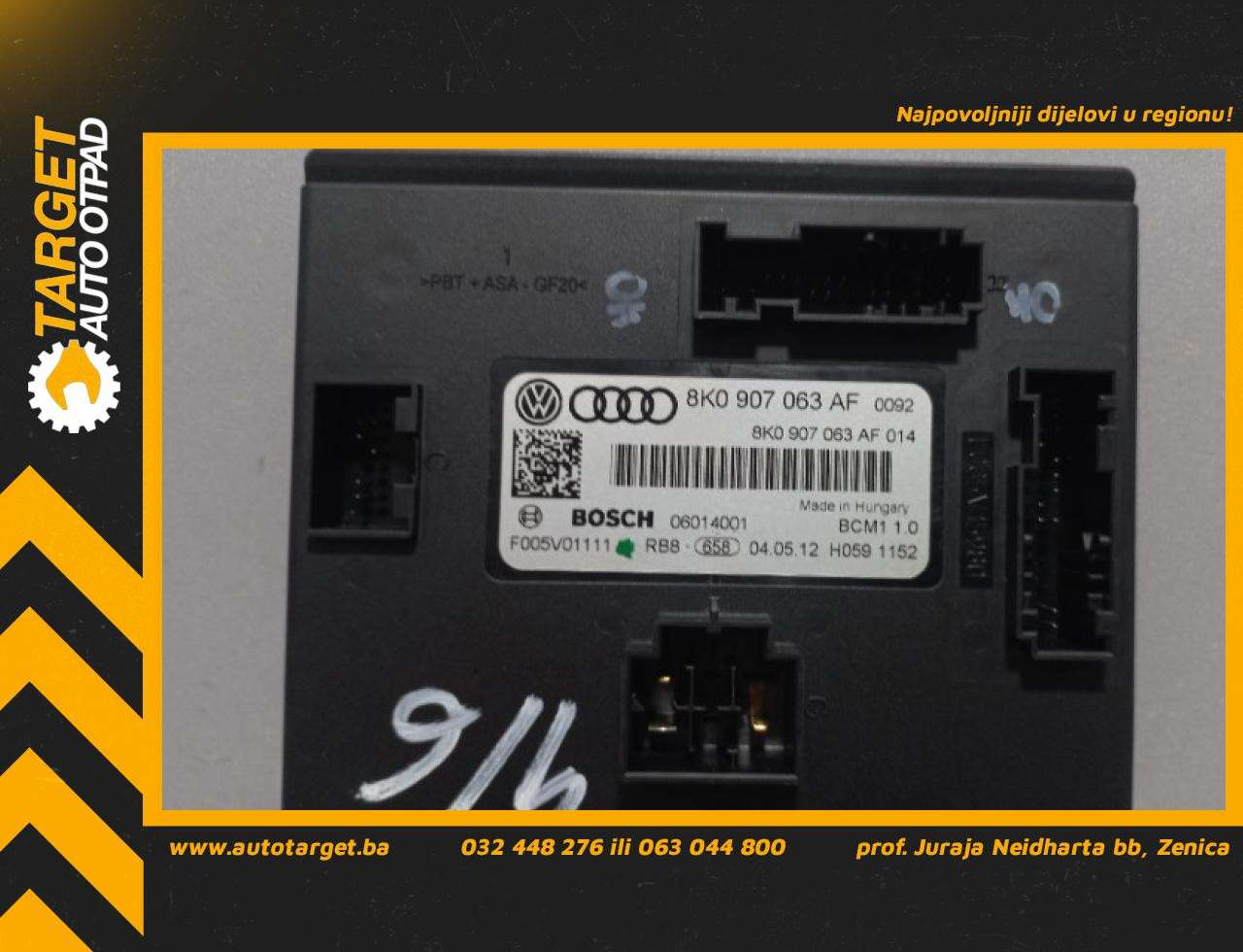 DIJELOVI BCM ELEKTRONIKA AUDI A4 (B8) > 12-15 2.0 8K0907063AF
