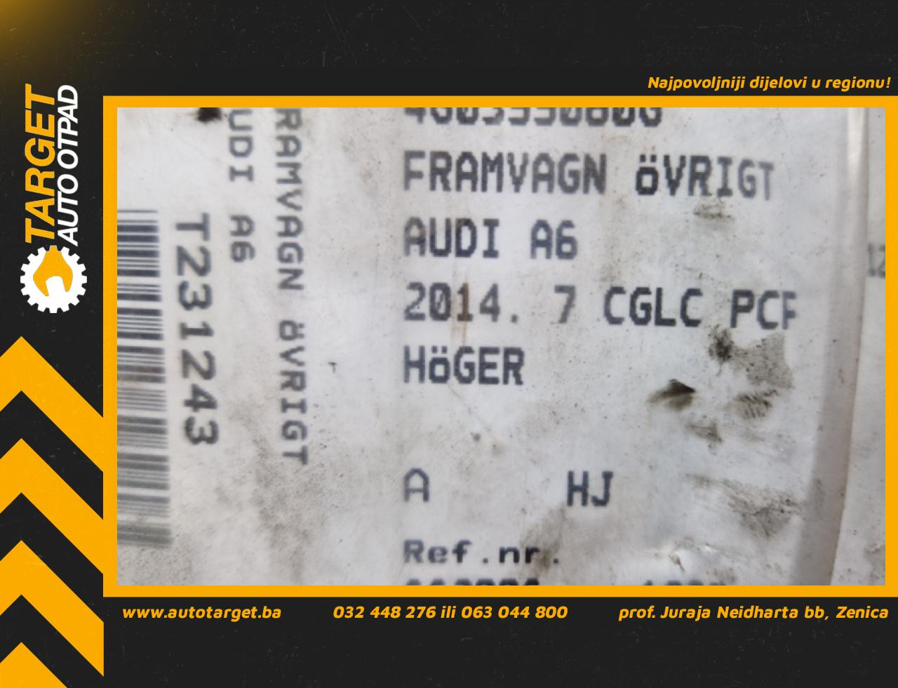 DIJELOVI NOSAC AUDI A6 4G > 11-14 4G0399060G