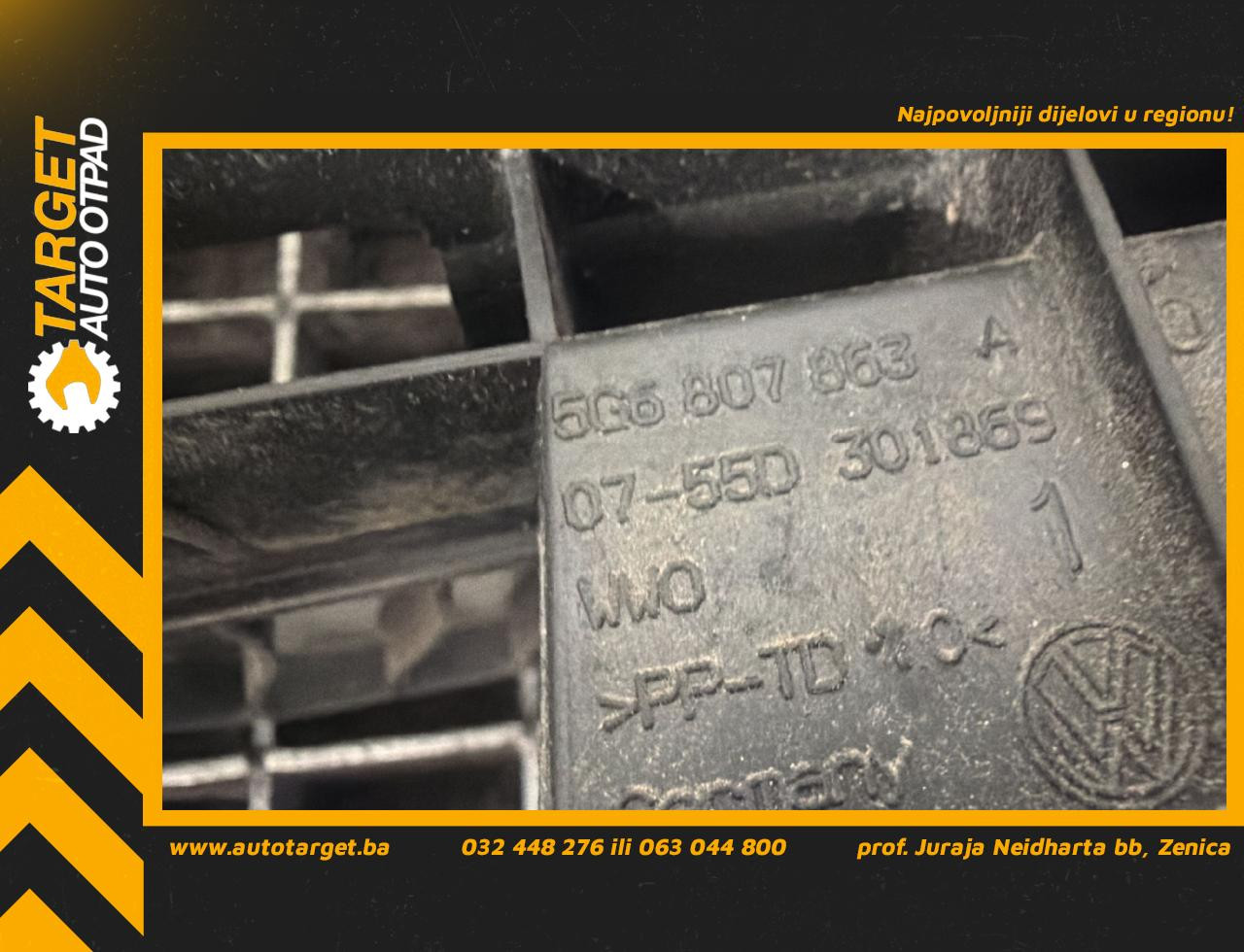 DIJELOVI NOSAC ZADNJEG BRANIKA VW GOLF 7 > 12-16 1.6 5G6807863A