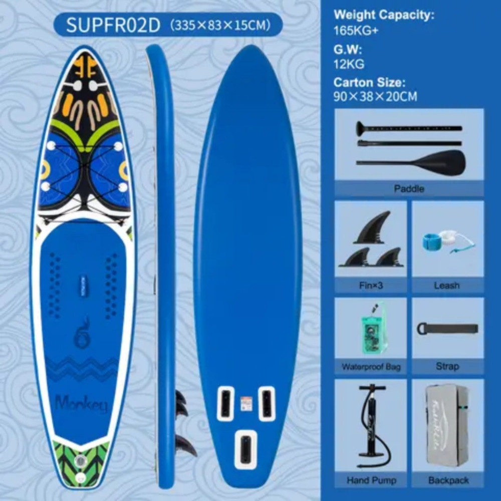 SUP daska 335x83x15 (3 peraja) Nosivost 165kg