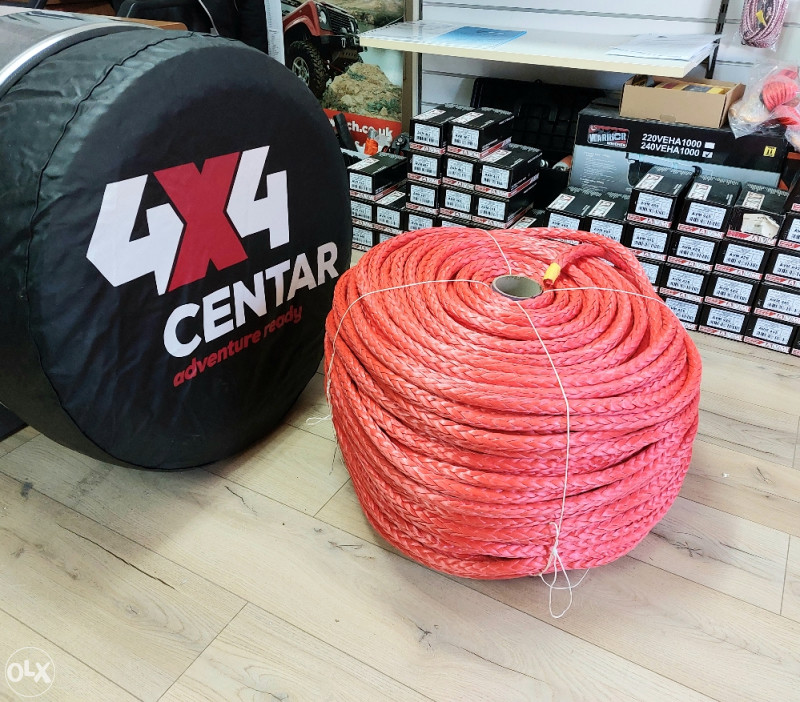 UŽE SINTETIČKO za vitlo DYNEEMA 16mm / 1m 20 T OFF ROAD