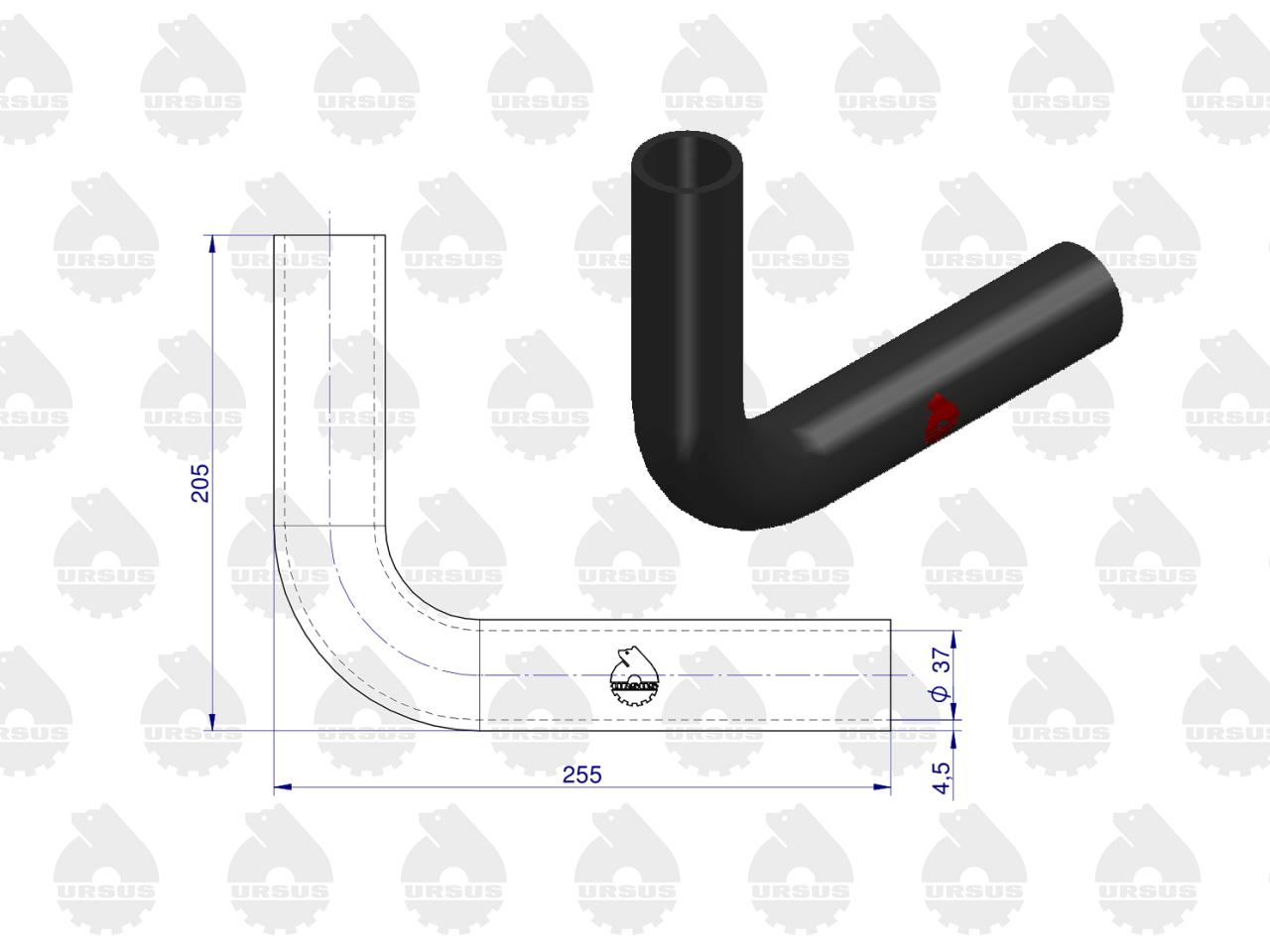 GARNITURA CRIJEVA VODE MASSEY FERGUSON MF 255 MF3 ORIGINAL