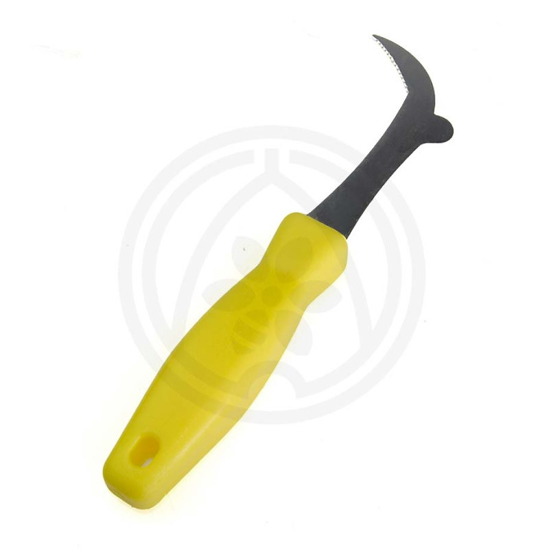 Pčelarski nož sa kukom i plastičnim rukohvatom, (inox) 72310
