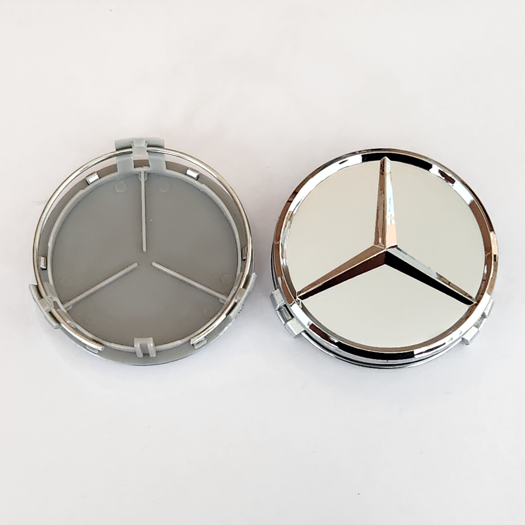 POKLOPAC SA LOGOM MERCEDES 75MM SIVI