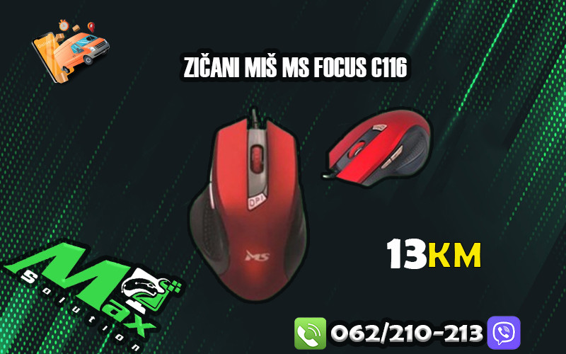 Zicani Mis MS FOCUS C116 / crveni