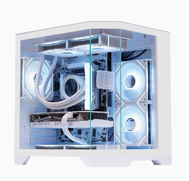 Gaming Kućište SNOWMAN CS091 White + 7 X ARGB FAN INCLUDED