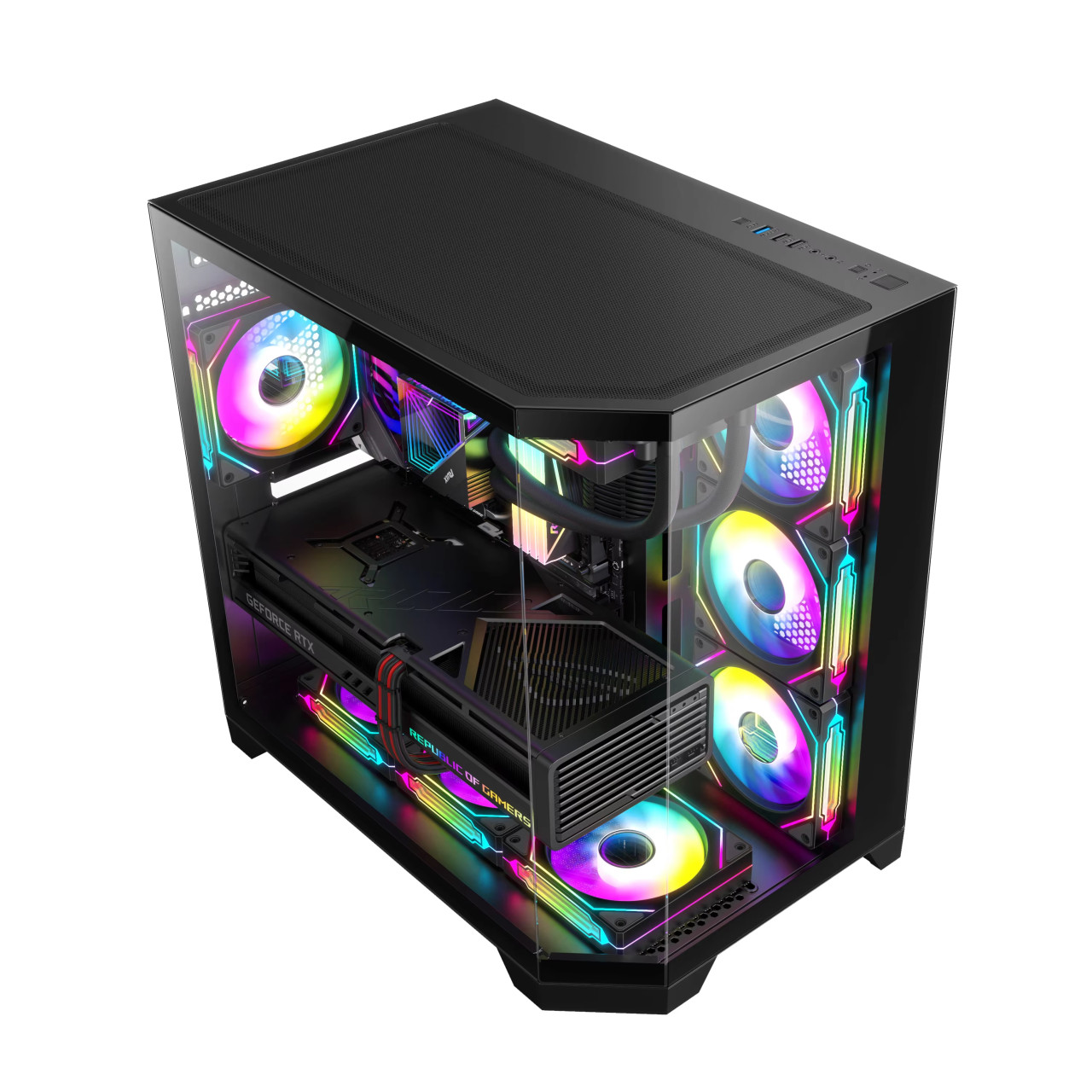 Gaming Kućište SNOWMAN CS089 + 10 X ARGB FAN INCLUDED