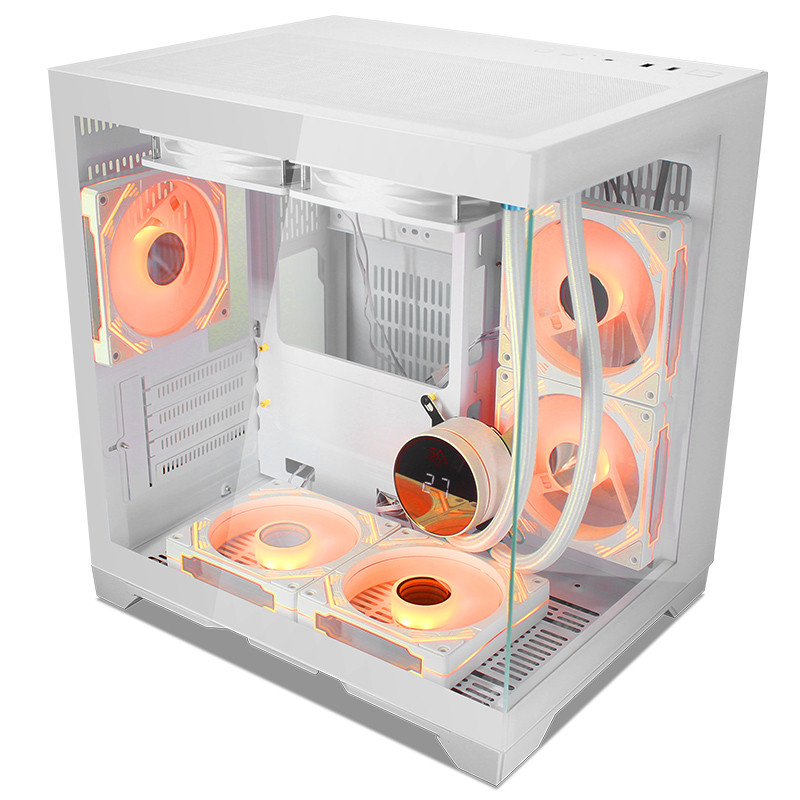 Gaming Kućište SNOWMAN CS004 White + 7 X ARGB FAN