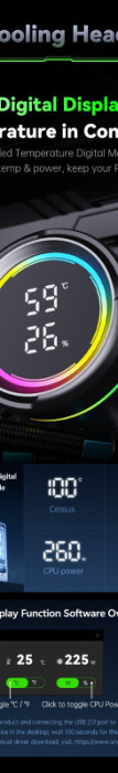 SNOWMAN Vodeno hladjenje KM240 ARGB BIJELO All Socket AMD / INTEL