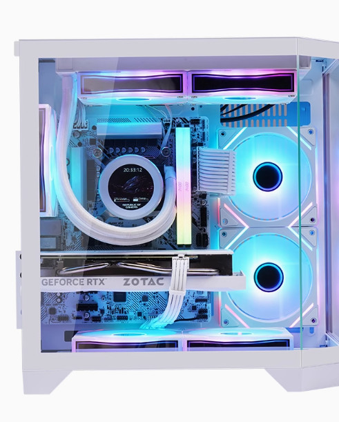 Gaming Kućište SNOWMAN CS091 White + 7 X ARGB FAN INCLUDED