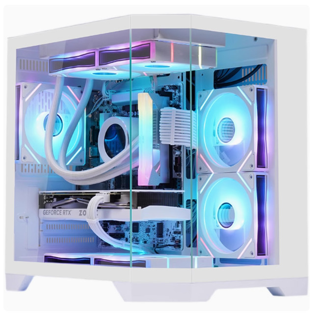 Gaming Kućište SNOWMAN CS091 White + 7 X ARGB FAN INCLUDED