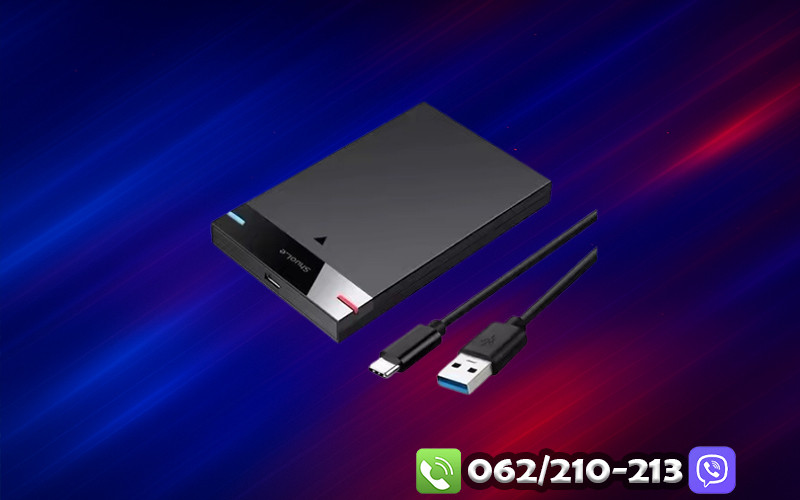 Kučiste za HDD 2.5inch USB3.1 HDD Case Black