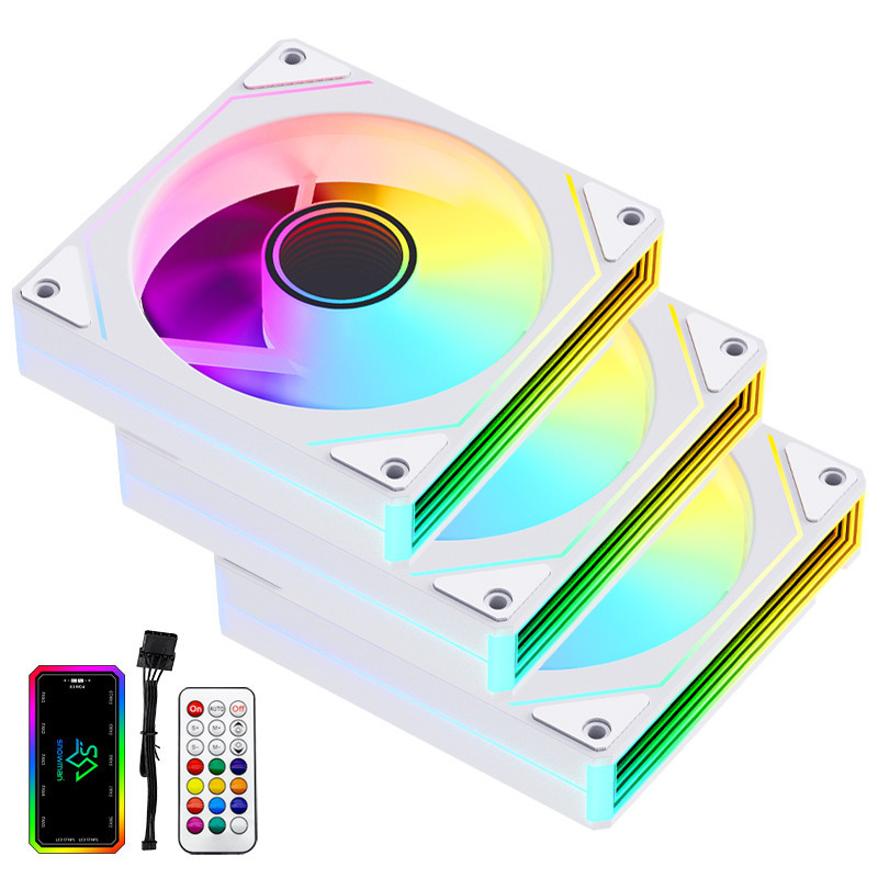 ARGB VENTILATOR LK120-ARGB FAN WHITE / COOLER BIJELI