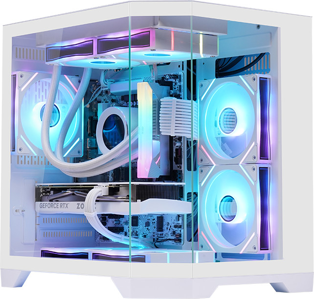 Gaming Kućište SNOWMAN CS091 White + 7 X ARGB FAN INCLUDED