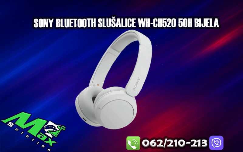 Sony Bluetooth Slusalice WH-CH520 50h Bijela