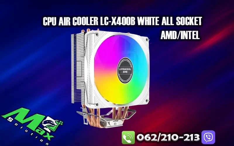 CPU Air Cooler LC-X400B White All Socket AMD/INTEL