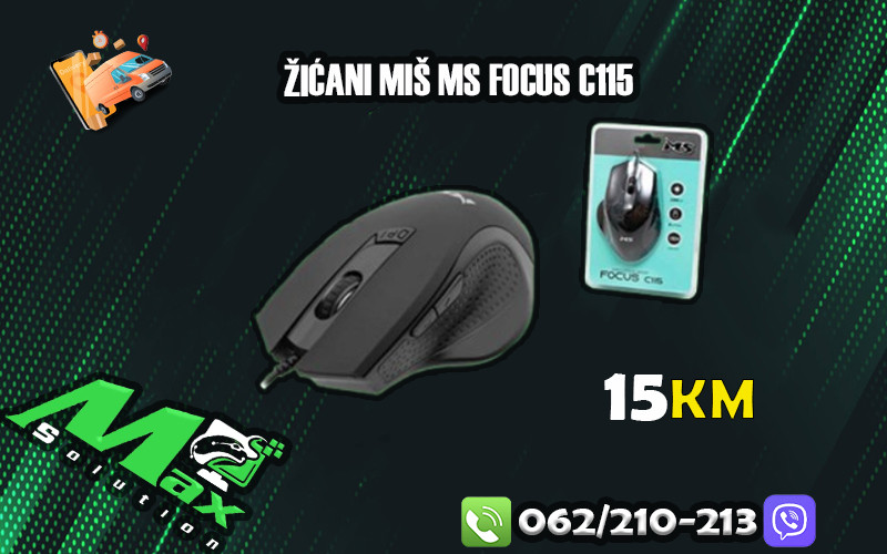 Zicani Mis MS FOCUS C115 / crni