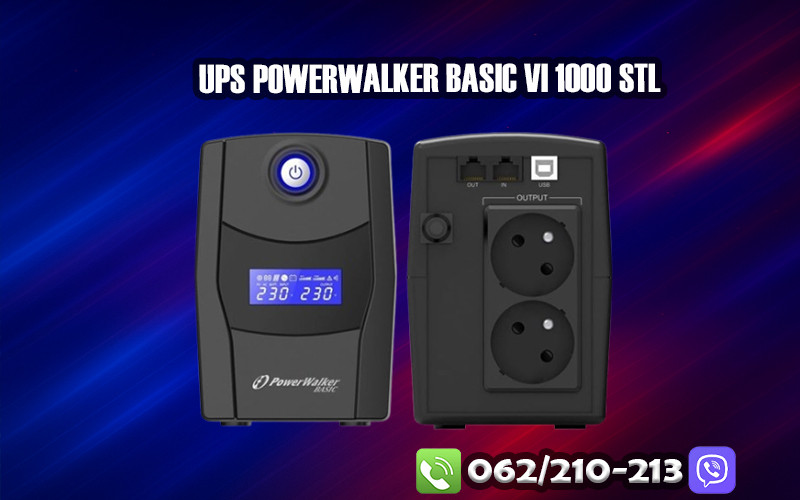UPS PowerWalker 1000AV/600W Basic VI 1000 STL