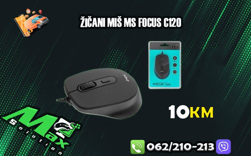 Zicani Mis MS FOCUS C120 / crni