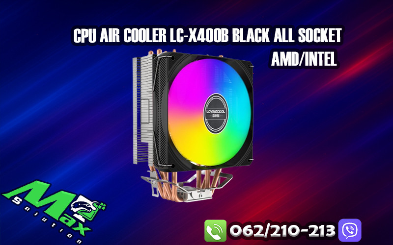 CPU Air Cooler LC-X400B Black All Socket AMD/INTEL