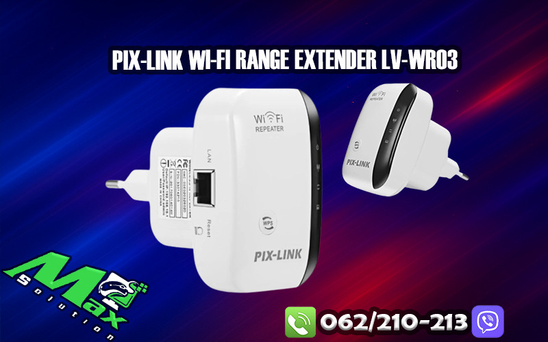 Pix-Link Wi-Fi Range Extender LV-WR03