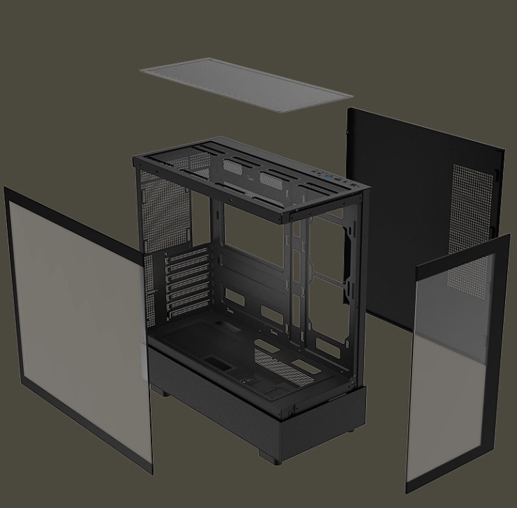 Gaming Kućište SNOWMAN CS087 + 9 X ARGB FAN INCLUDED