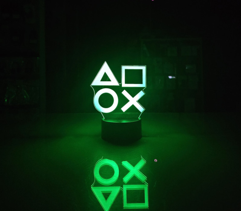 Gaming Dekorativna Lampa Playstation Button B JQ-AL302