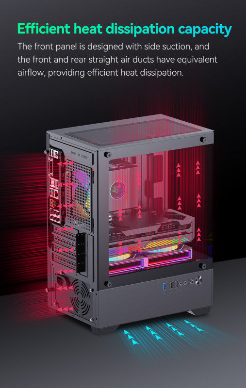 Gaming Kućište SNOWMAN CS085 + 3 X LED FAN INCLUDED