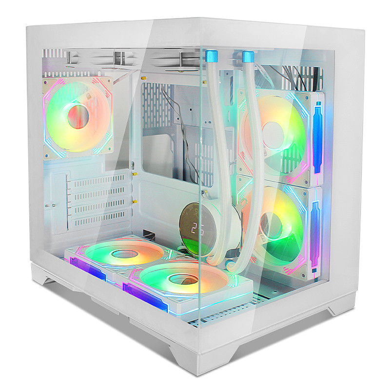 Gaming Kućište SNOWMAN CS004 White + 7 X ARGB FAN