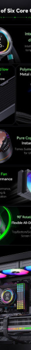 SNOWMAN Vodeno hladjenje KM240 ARGB CRNI All Socket AMD / INTEL