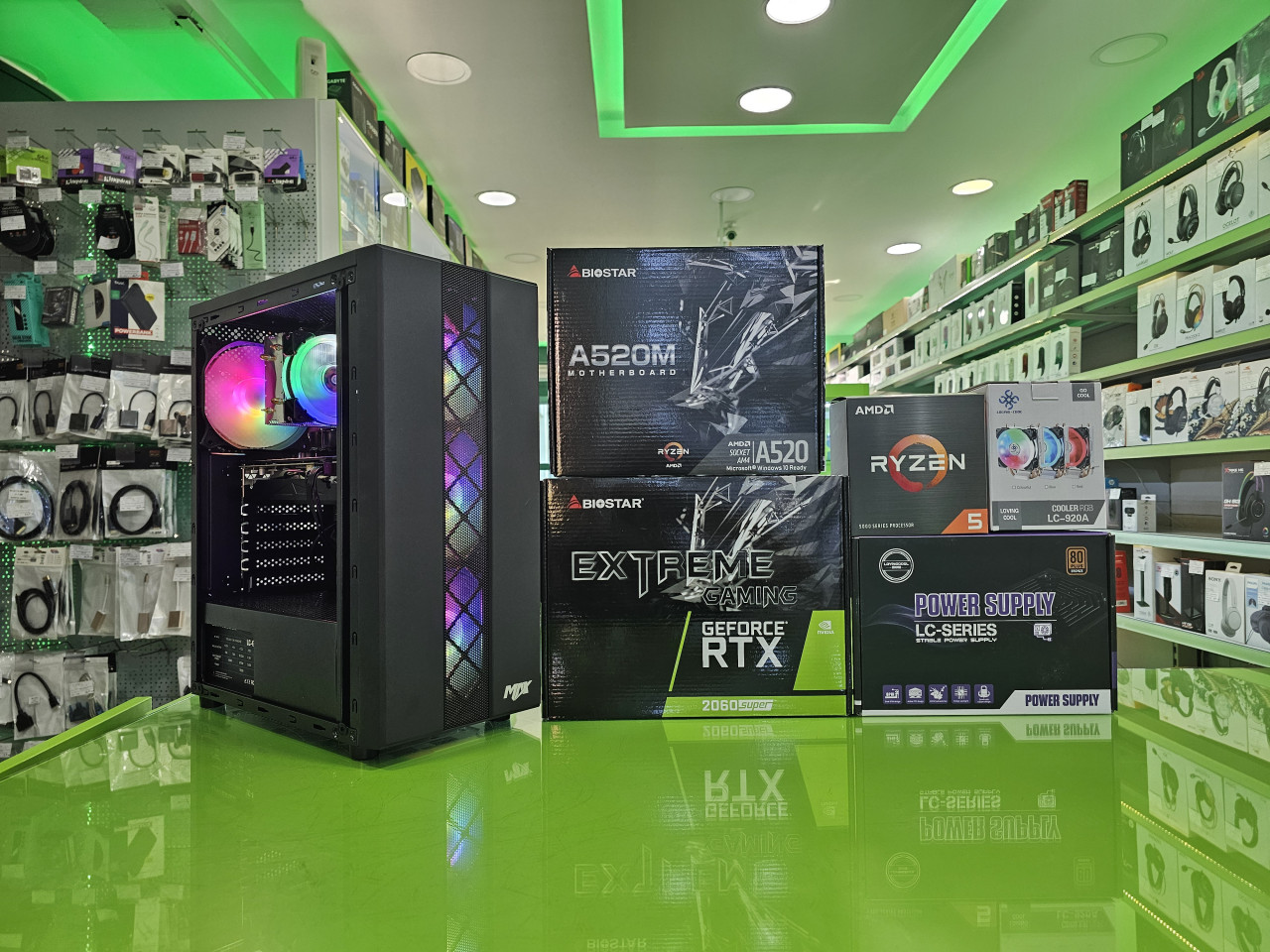 Gaming Ryzen 5 PRO 3600 /16GB/RTX 2060 Super 8GB/SSD 256+HDD 1TB