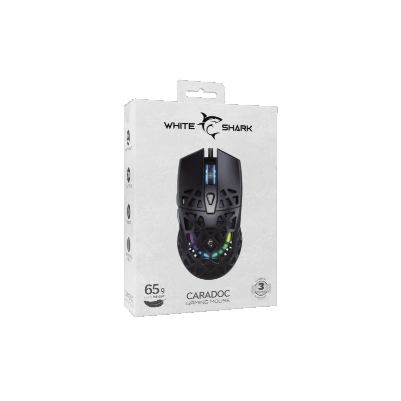 MIS White Shark GM-5018 CARADOC RGB 7200 Dpi Crni